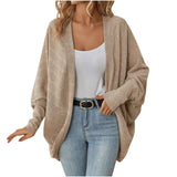 Kuscheliger Strickcardigan mit Batwing-Ärmeln Damen