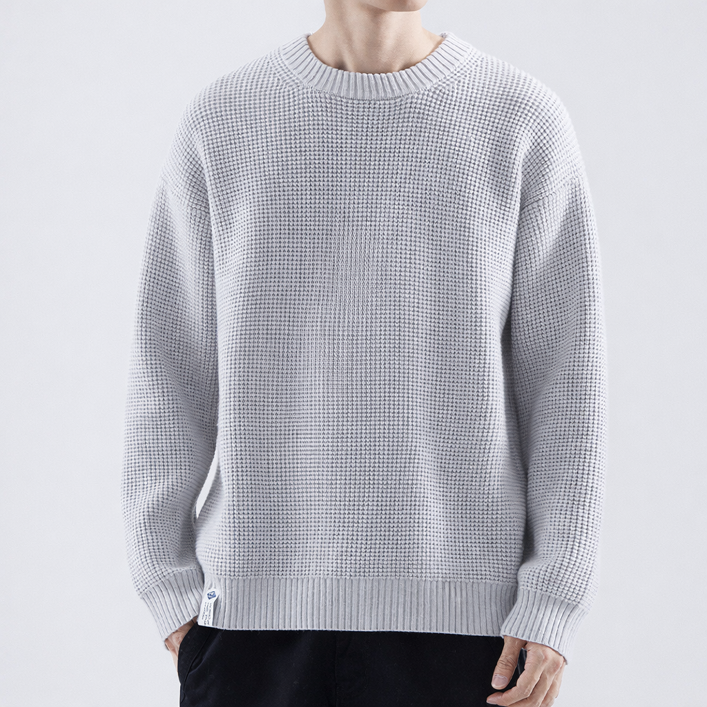 Adrian | Herren Strukturierter Rundhals Pullover