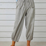 Elegante lockere Hose mit hohem Bund für einen stilvollen Look