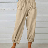 Elegante lockere Hose mit hohem Bund für einen stilvollen Look