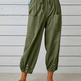 Elegante lockere Hose mit hohem Bund für einen stilvollen Look
