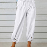 Elegante lockere Hose mit hohem Bund für einen stilvollen Look