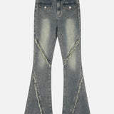 Stilvolle Retro Damen Jeans mit Hohem Bund für einen Vintage-Look