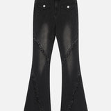 Stilvolle Retro Damen Jeans mit Hohem Bund für einen Vintage-Look