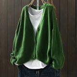 Ragneid | Damen Strickjacke Oversized V-Ausschnitt