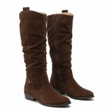 Sigrun | Damen Kniehohe Stiefel Slouch-Optik