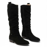 Sigrun | Damen Kniehohe Stiefel Slouch-Optik