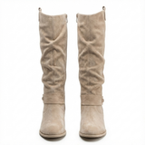 Sigrun | Damen Kniehohe Stiefel Slouch-Optik