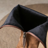 Tamina | Damen Kniehohe Stiefel Wildlederoptik