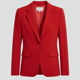 Xenia | Damen Roter Blazer mit Kerbe Revers