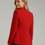 Xenia | Damen Roter Blazer mit Kerbe Revers